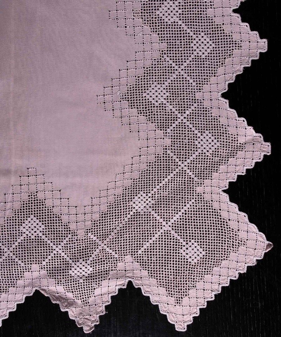 Χειροποίητο Σεντόνι Φιλτιρέ 4 Τεμαχίων 225x270 cm – Ροζ