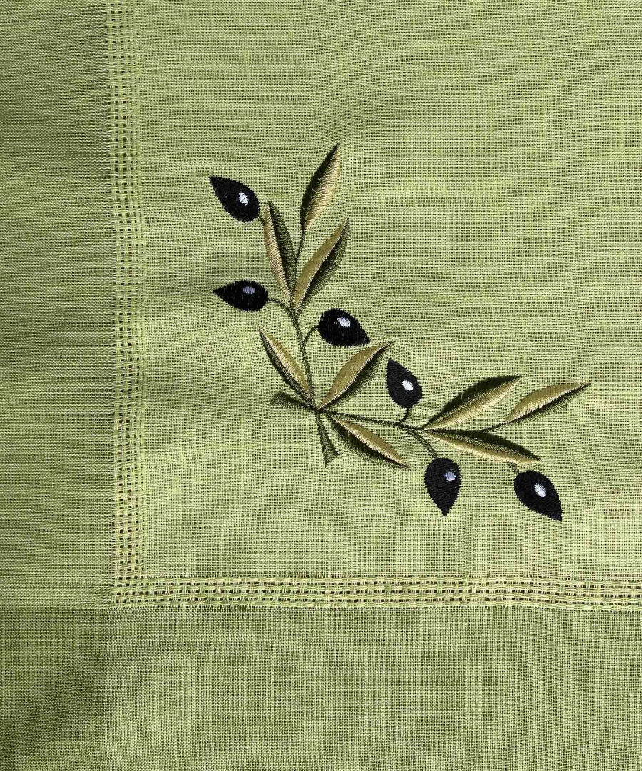Ροτόντα bg23a (220cm) πράσινη με μαύρη ελιά
