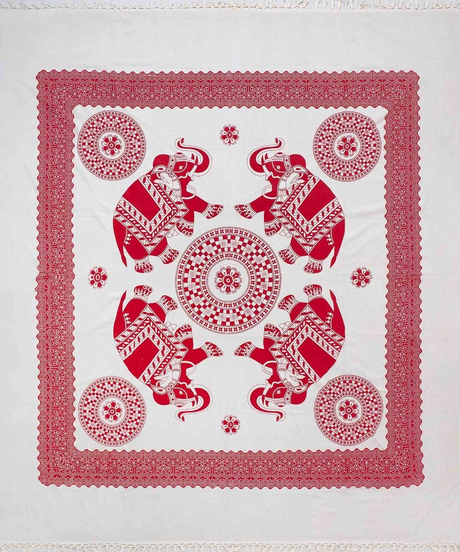 Pestemal διπλό (220cm x 240cm) 1κόκκινο
