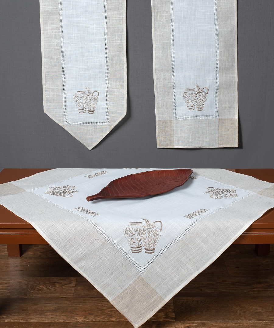 Τραπεζομάντηλο 3741 (160cm x 250cm) oval ivory