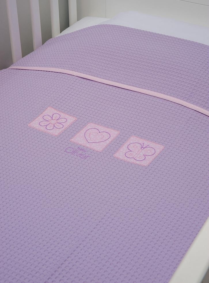 Baby Oliver des.471 Κουβέρτα Πικέ Κούνιας 100x140