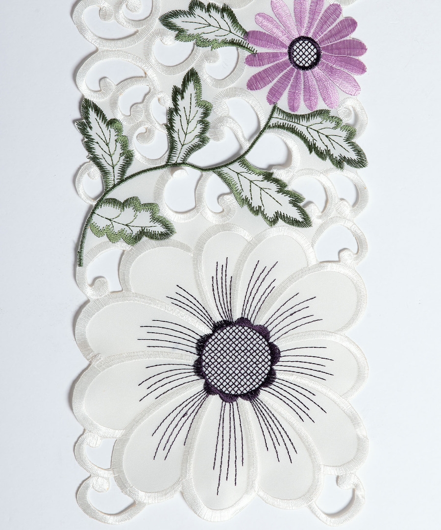 Σατέν κοφτή τραβέρσα (20cm x 150cm) 291 μώβ