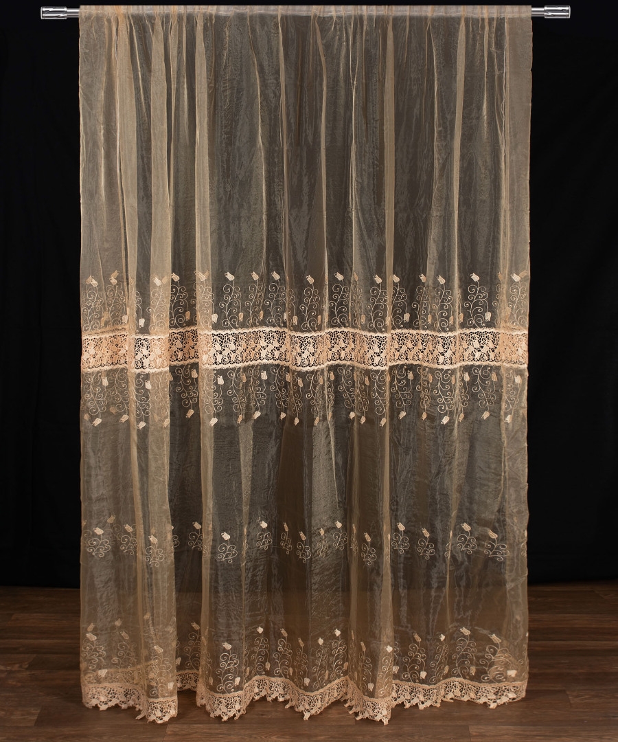 Κουρτίνα MK15 (280cm x 300cm) με τρέσα χρυσή
