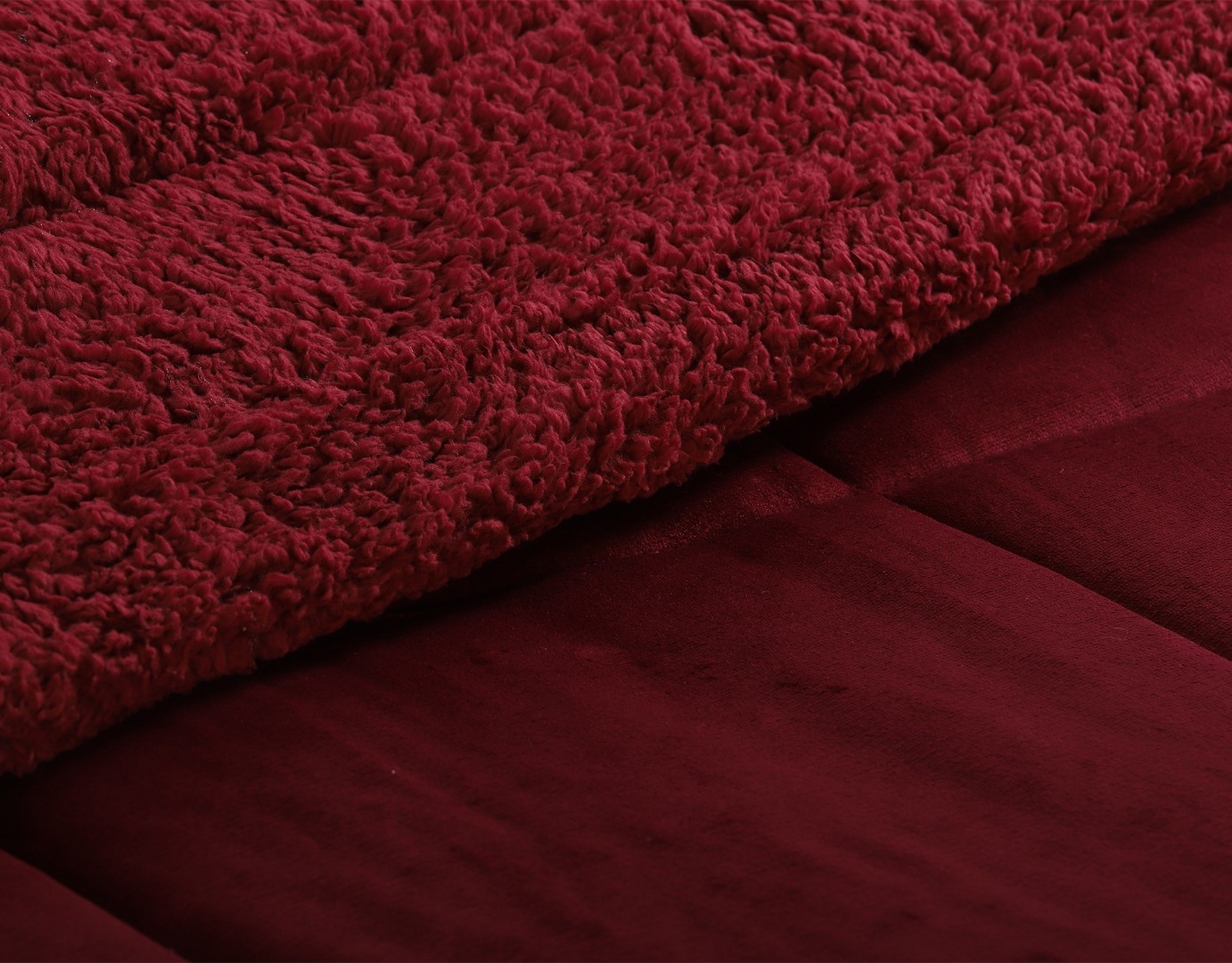 Κουβερτοπάπλωμα solid (220cm x 240cm) burgundy