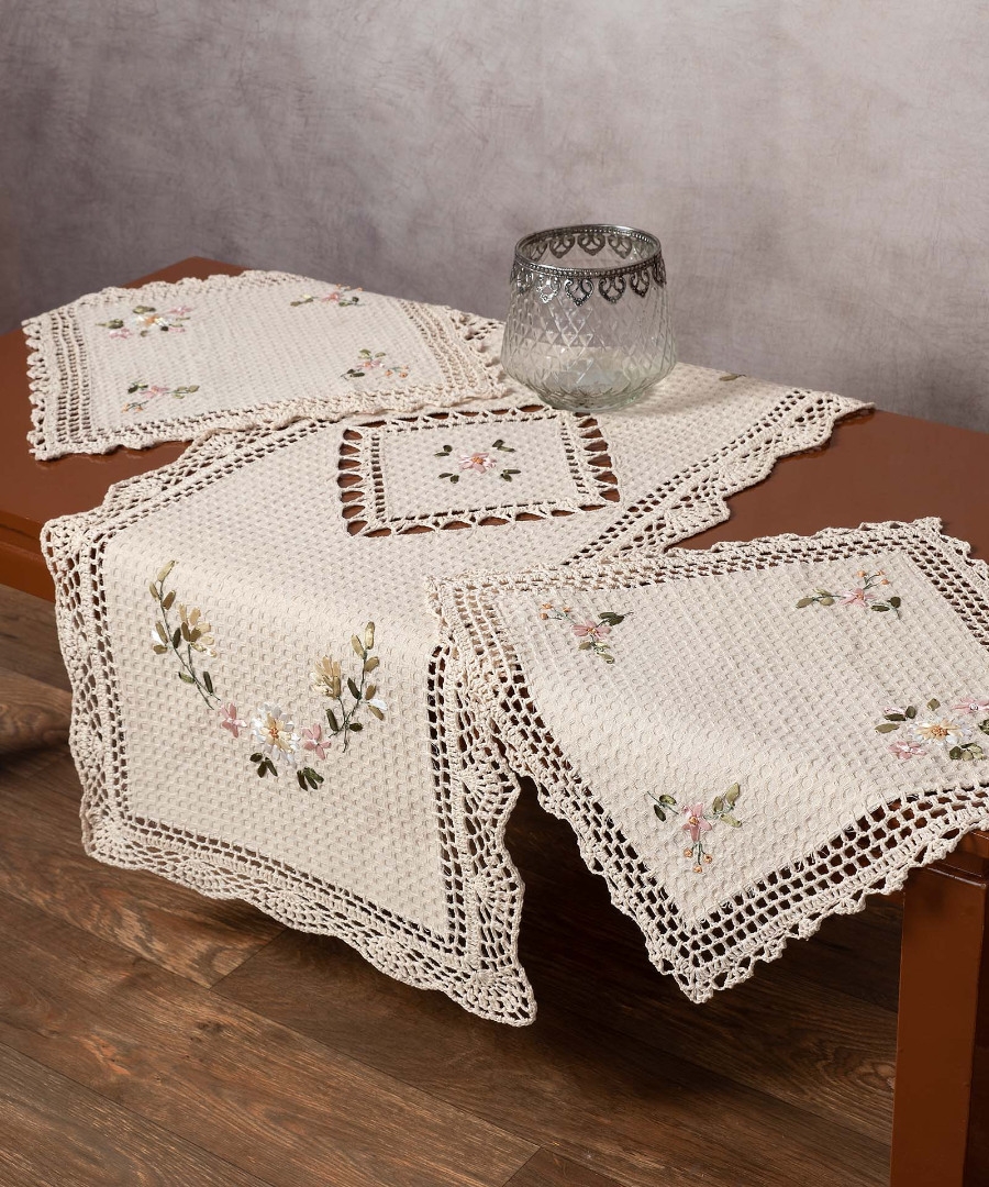 Σετ τριών τεμαχίων ροκοκό (45cm x 110cm + 2x40cm x 40cm) 3509
