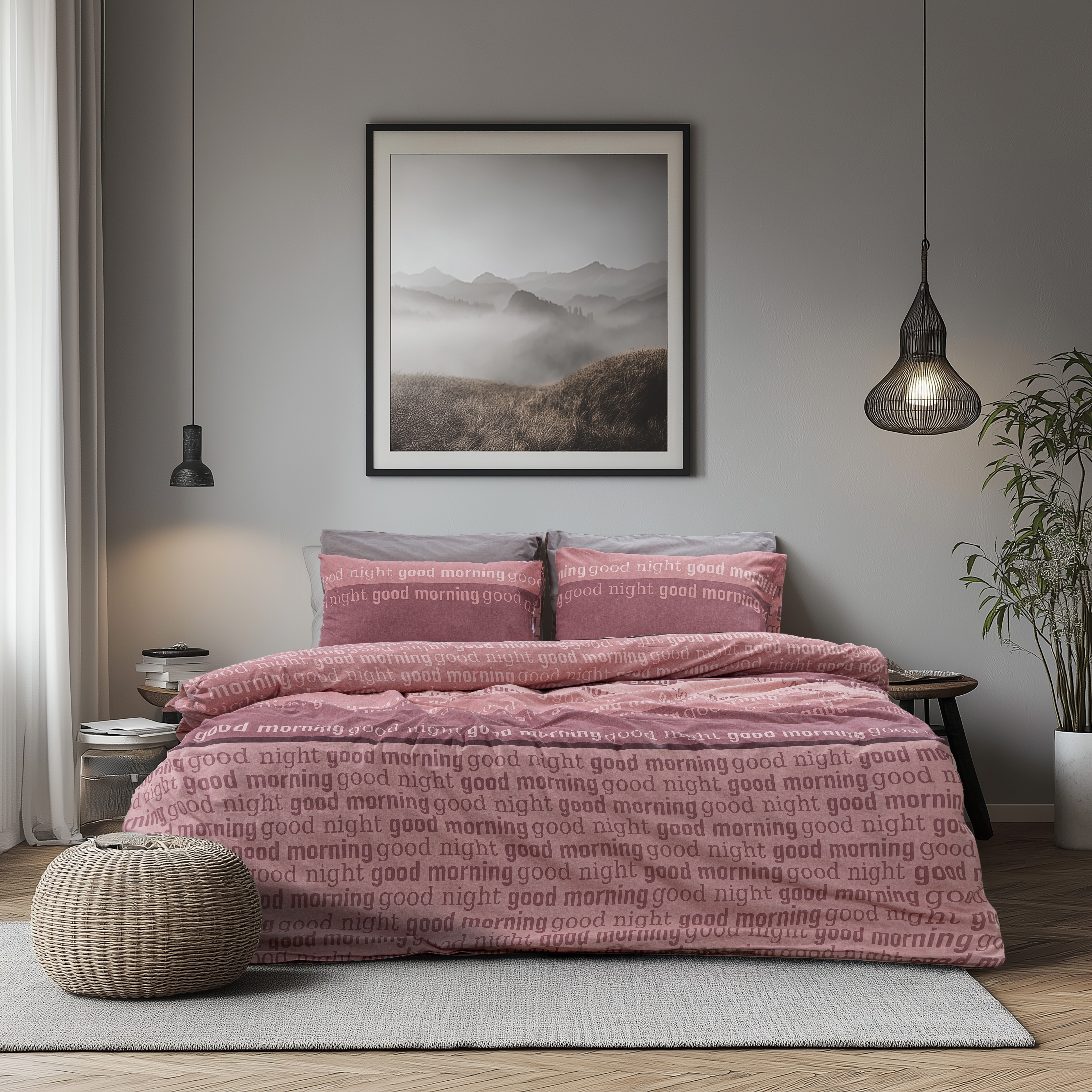 LINO Σετ Σεντόνια Μονά Με Λάστιχο (110x200+32) Nuvet Dusty Pink