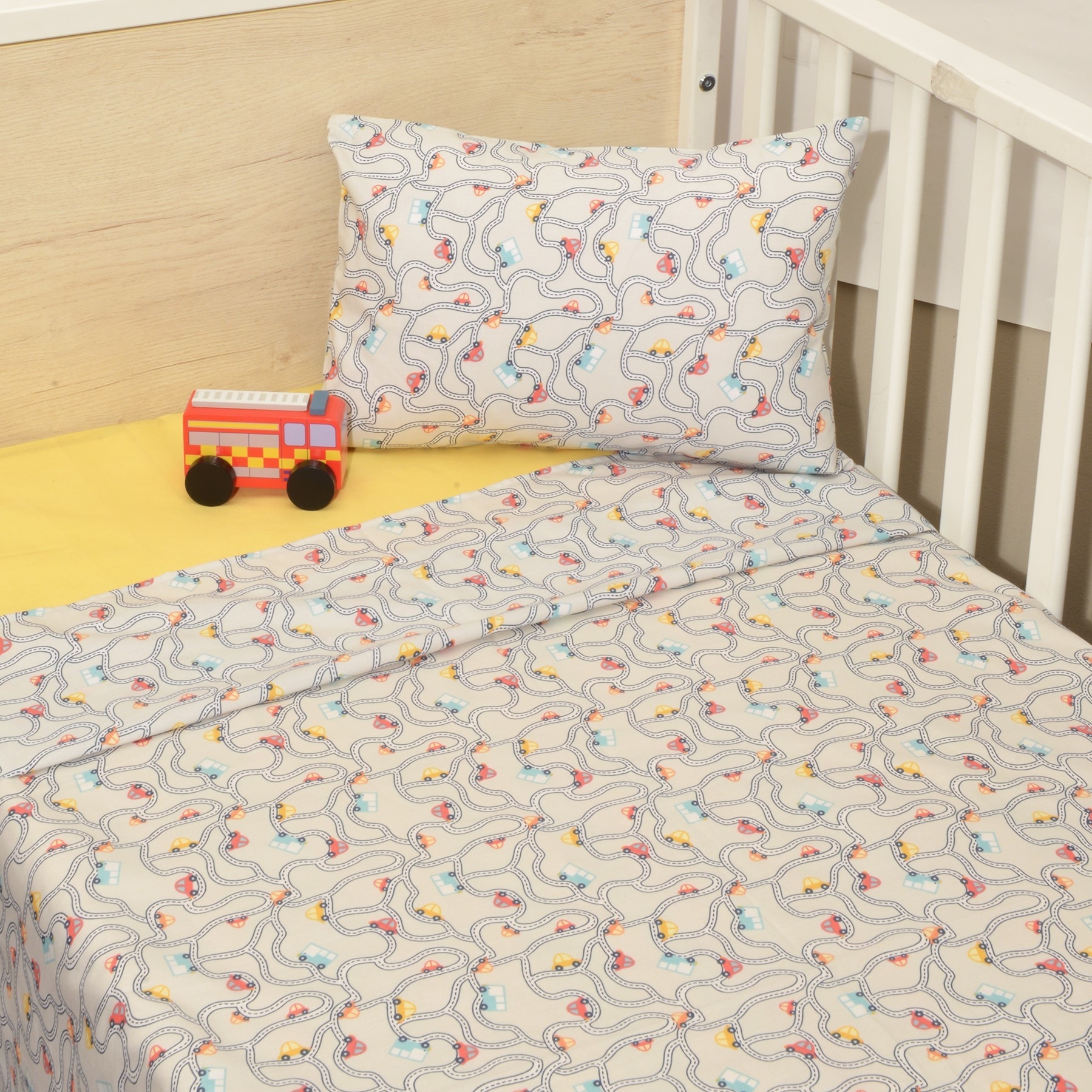 Σεντόνια Κούνιας 3 τεμ. 110x160cm 100% Βαμβάκι Design 214 Oliver Baby