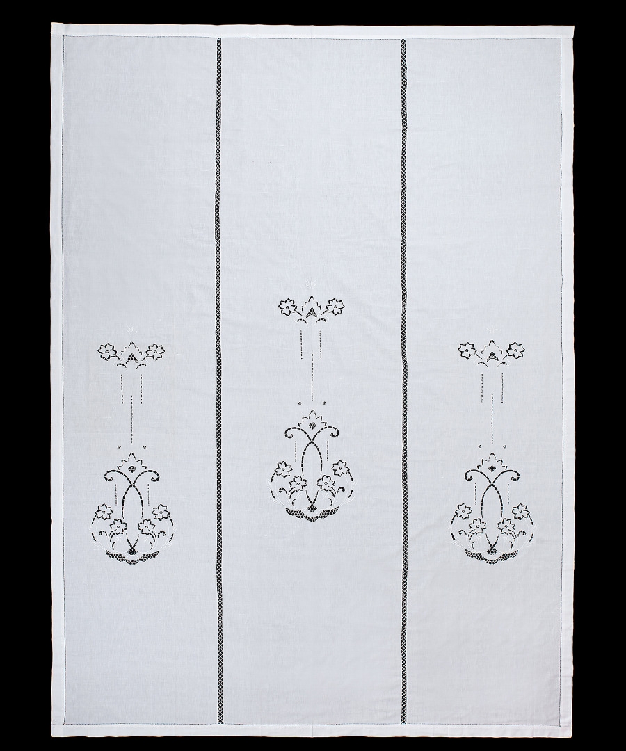 κουρτίνα 723 (210cm x 300cm) λευκή με τούνελ