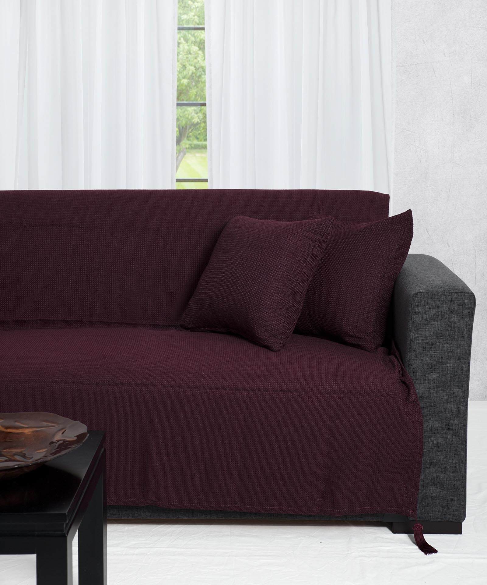 ΡΙΧΤΑΡΙΑ 9925 (180cm x 180cm) μελιτζανί