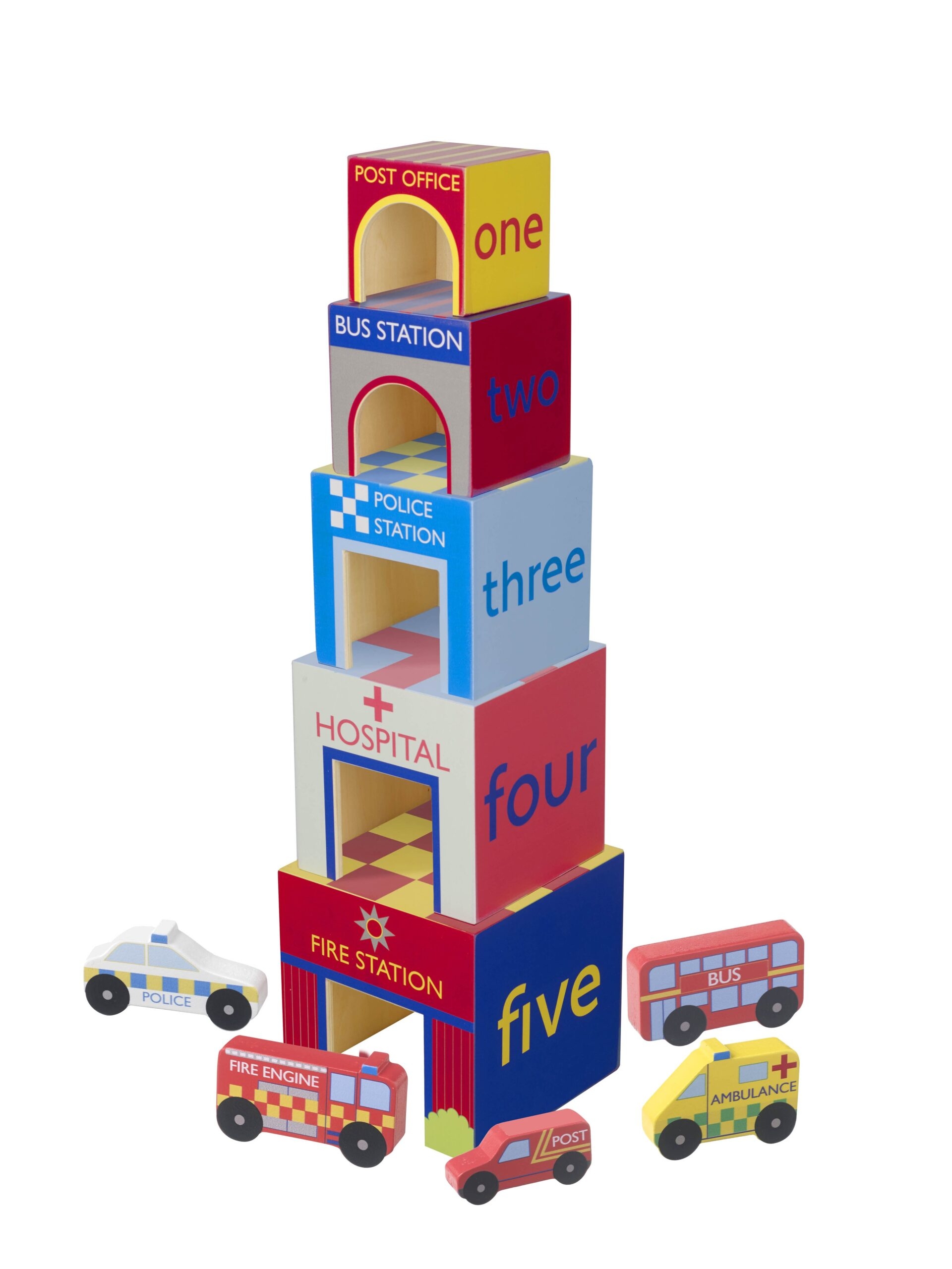 Κυβοι Στοίβαξης Emergency Services Orange Tree Toys