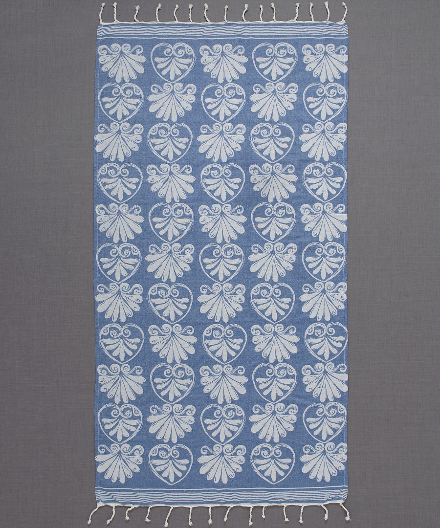 Pestemal sf07 (90cm x 180cm) μπλέ