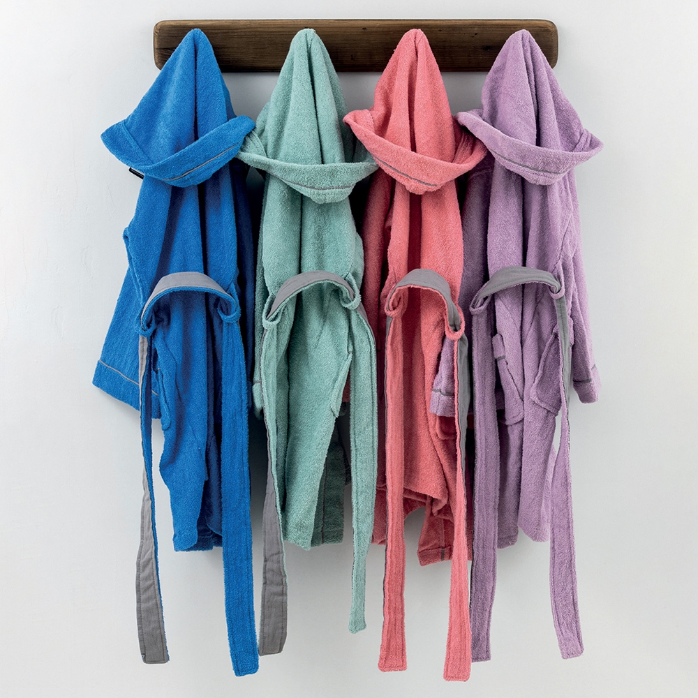 Παιδικό Μπουρνούζι Με Κουκούλα Ετών 10-12 Snooze Μπλε