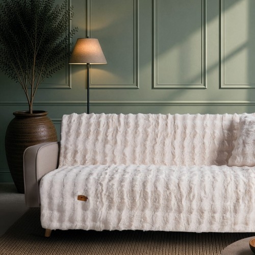 Ριχτάρι Αντιολισθητικό  Haaland 01 Ivory - Τριθέσιο 180x300cm