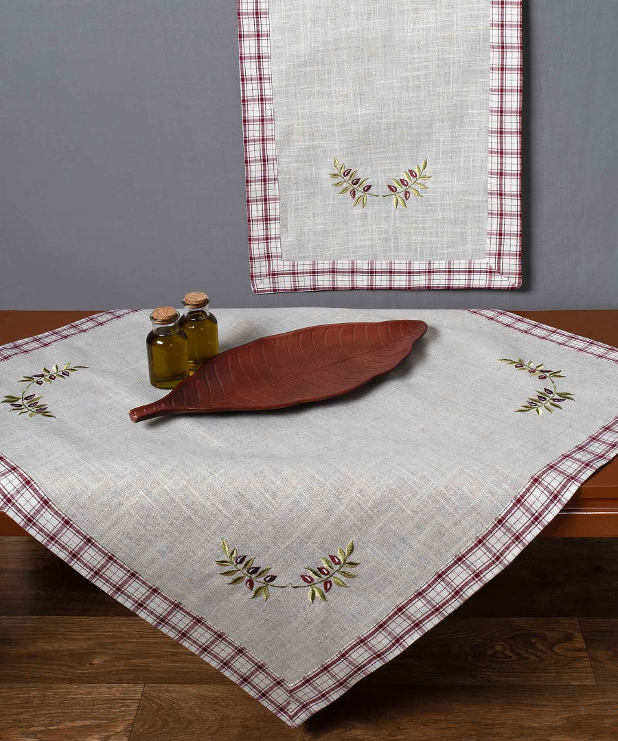 Τραπεζοκαρέ 1312 (135cm x 135cm) κόκκινο