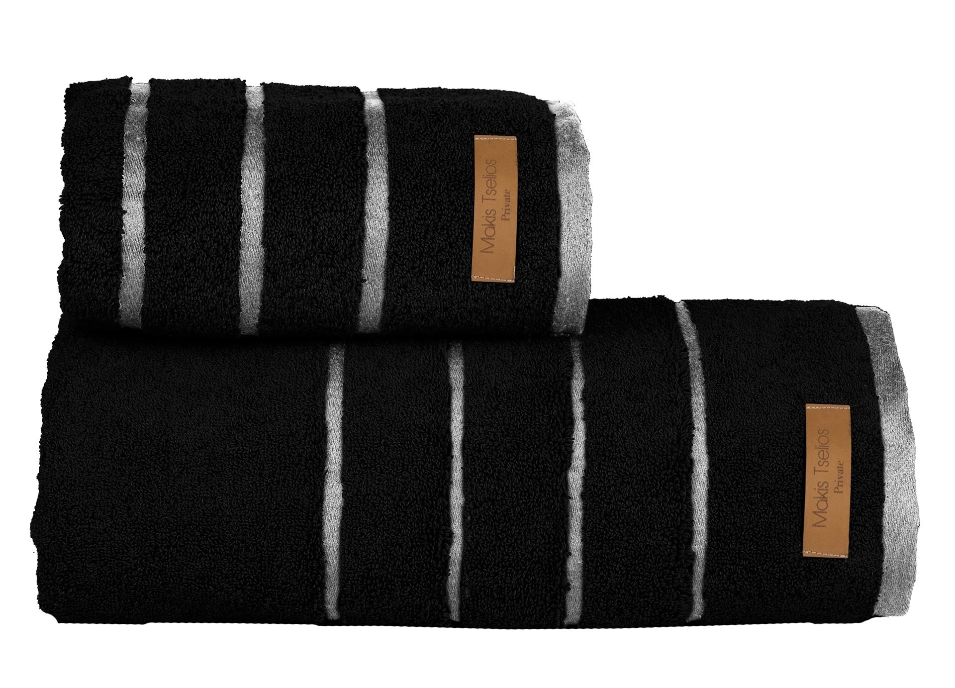 ΣΕΤ ΠΕΤΣ. 2 ΤΕΜ PRIVE BLACK 50Χ90+90Χ150  600gsm
