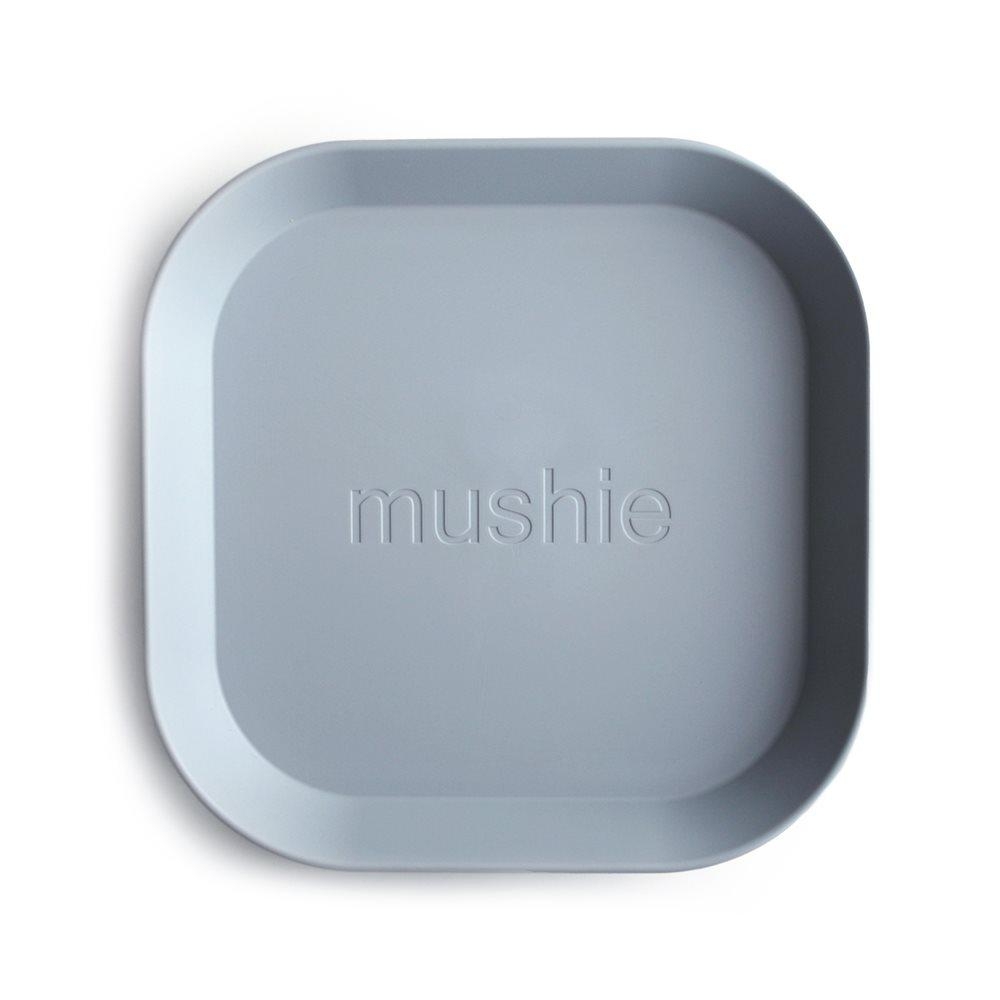 Σετ 2 Τετράγωνα Πιάτα PP Cloud - Mushie