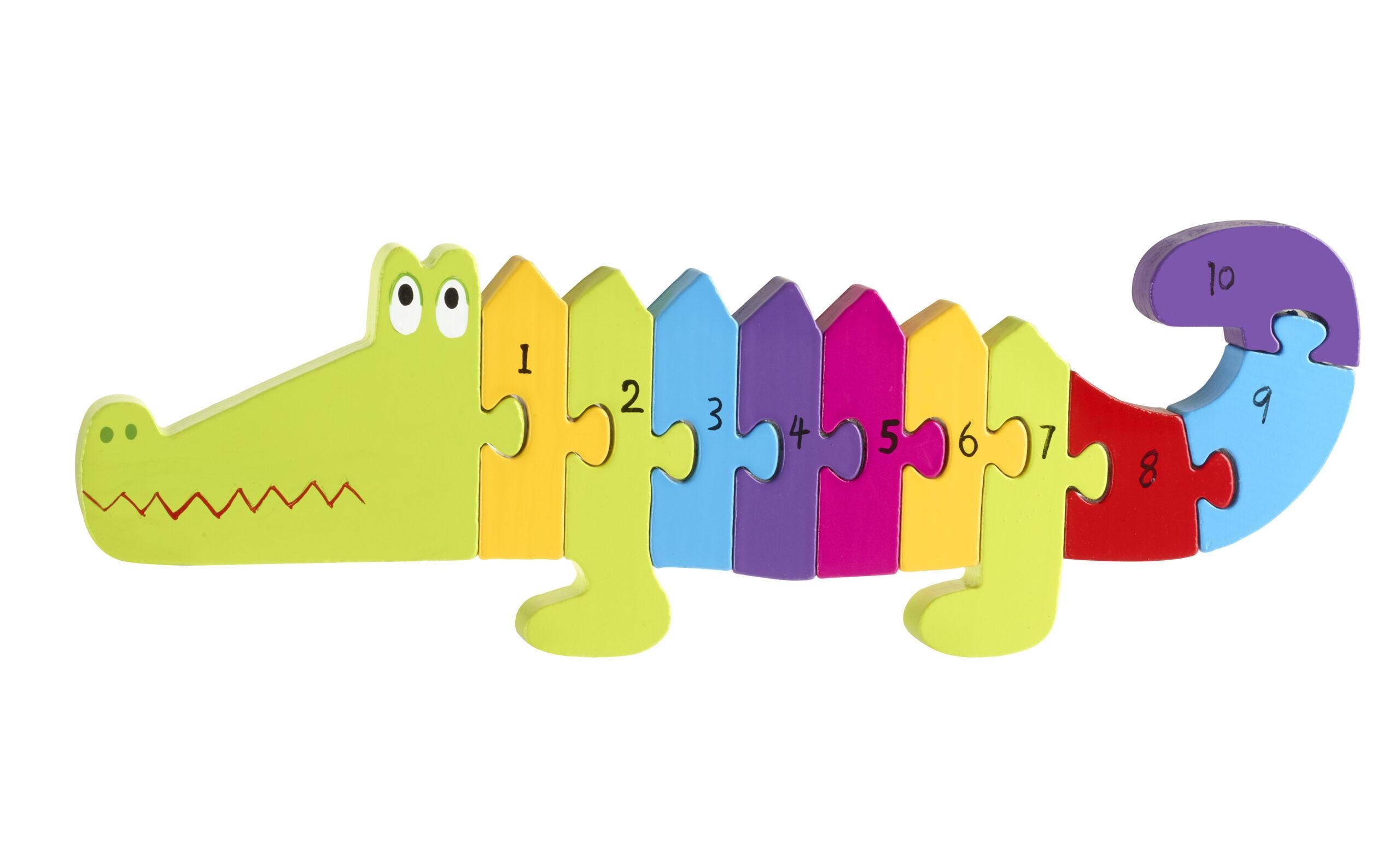 Παζλ Αριθμών Κροκόδειλος Animals Orange Tree Toys (FSC®)