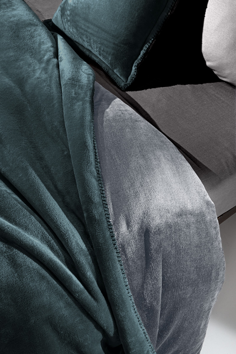 Σετ 2τμχ Κουβέρτα Velvet Emerald