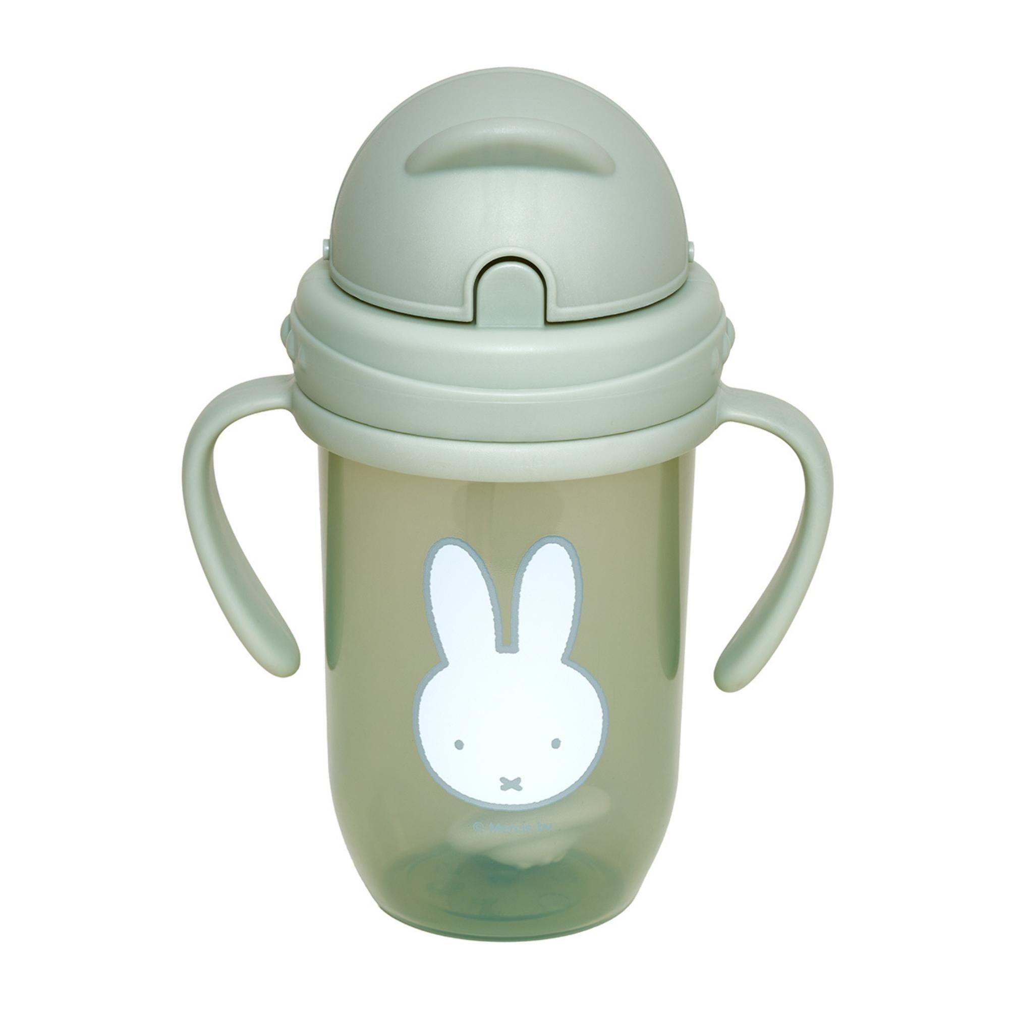 Παγούρι με Χερούλια και Καλαμάκι 260ml Miffy Green KOKO