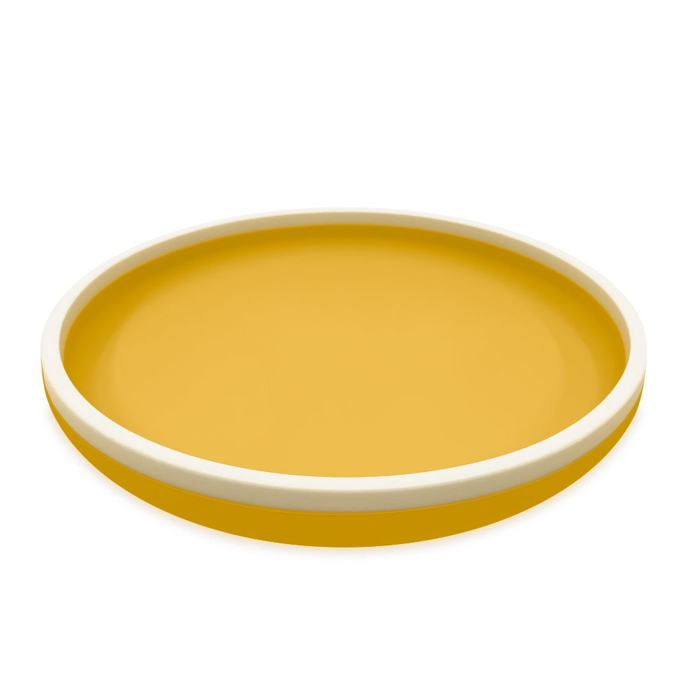 Πιάτο Σιλικόνης 18 cm - Κίτρινο - Smikkels