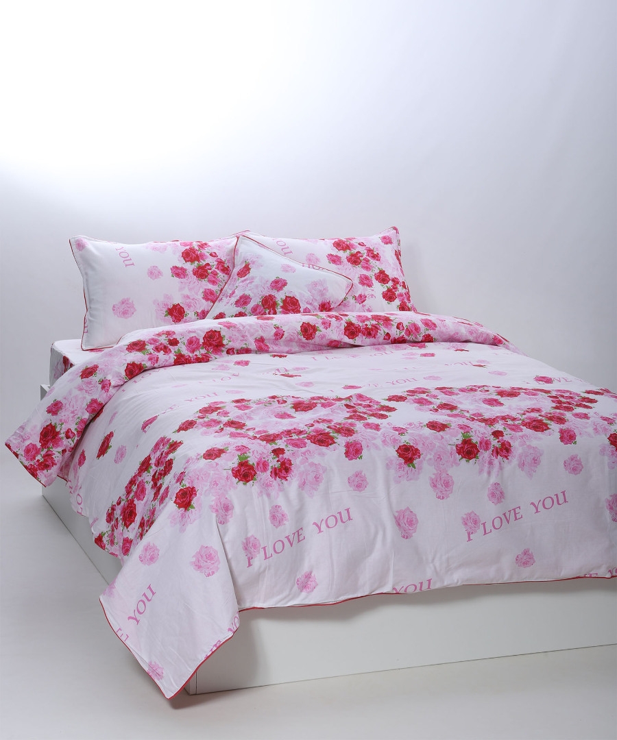 παπλωματοθήκη 160cm x 240cm κατωσέντονο με λάστιχο 110cm x 210cm+19cm 1x50cm x 70cm 40cm x 40cm joy-19