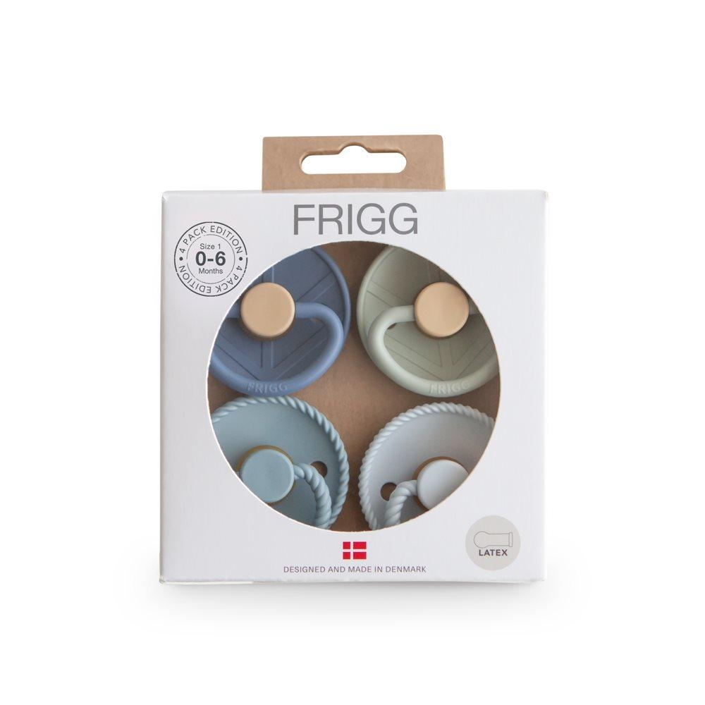 Σετ 4 Πιπίλες Latex FRIGG – Skyline Serenity 0-6 Μηνών