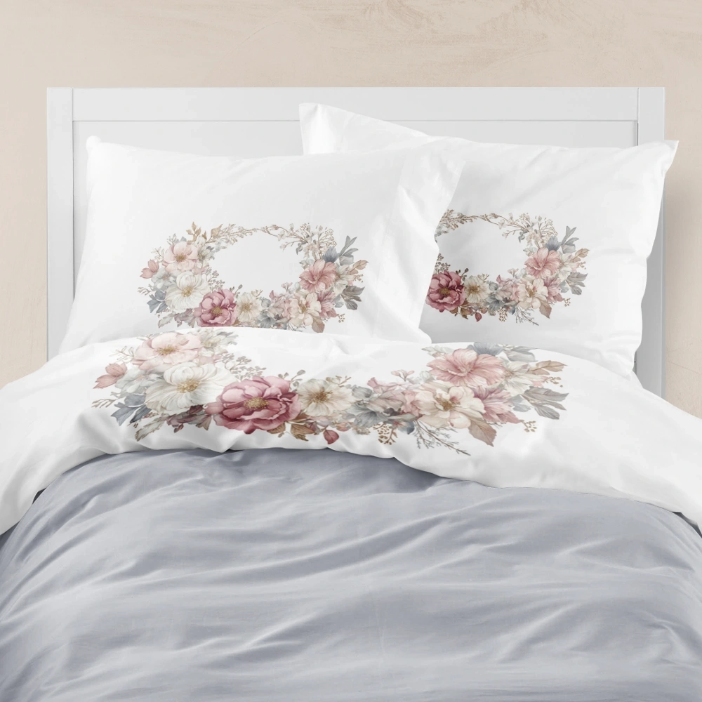 Σεντόνι Digital Print Σετ RoseMist Υπέρδιπλο