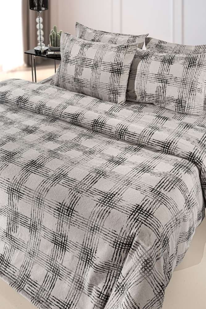 Σετ 3τμχ Παπλωματοθήκη Mezzo Natural Flannel