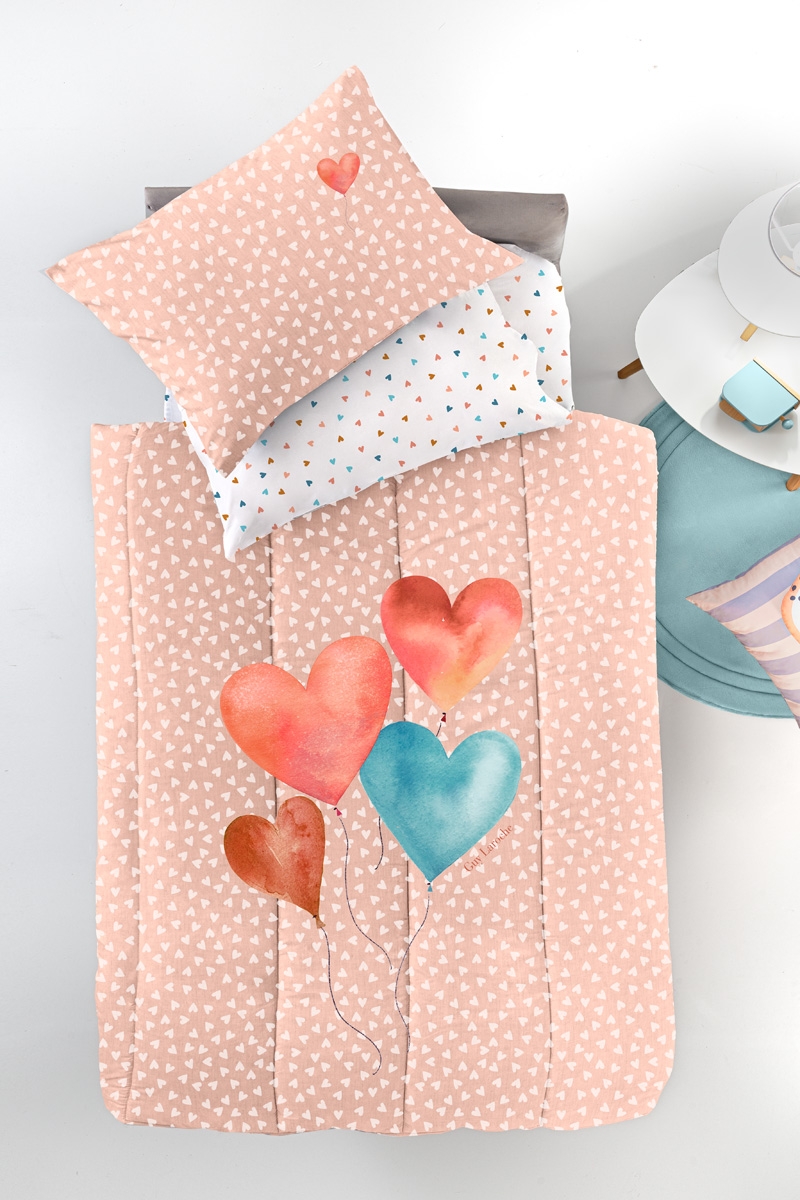 Κουβερλί Amore Salmon Suede