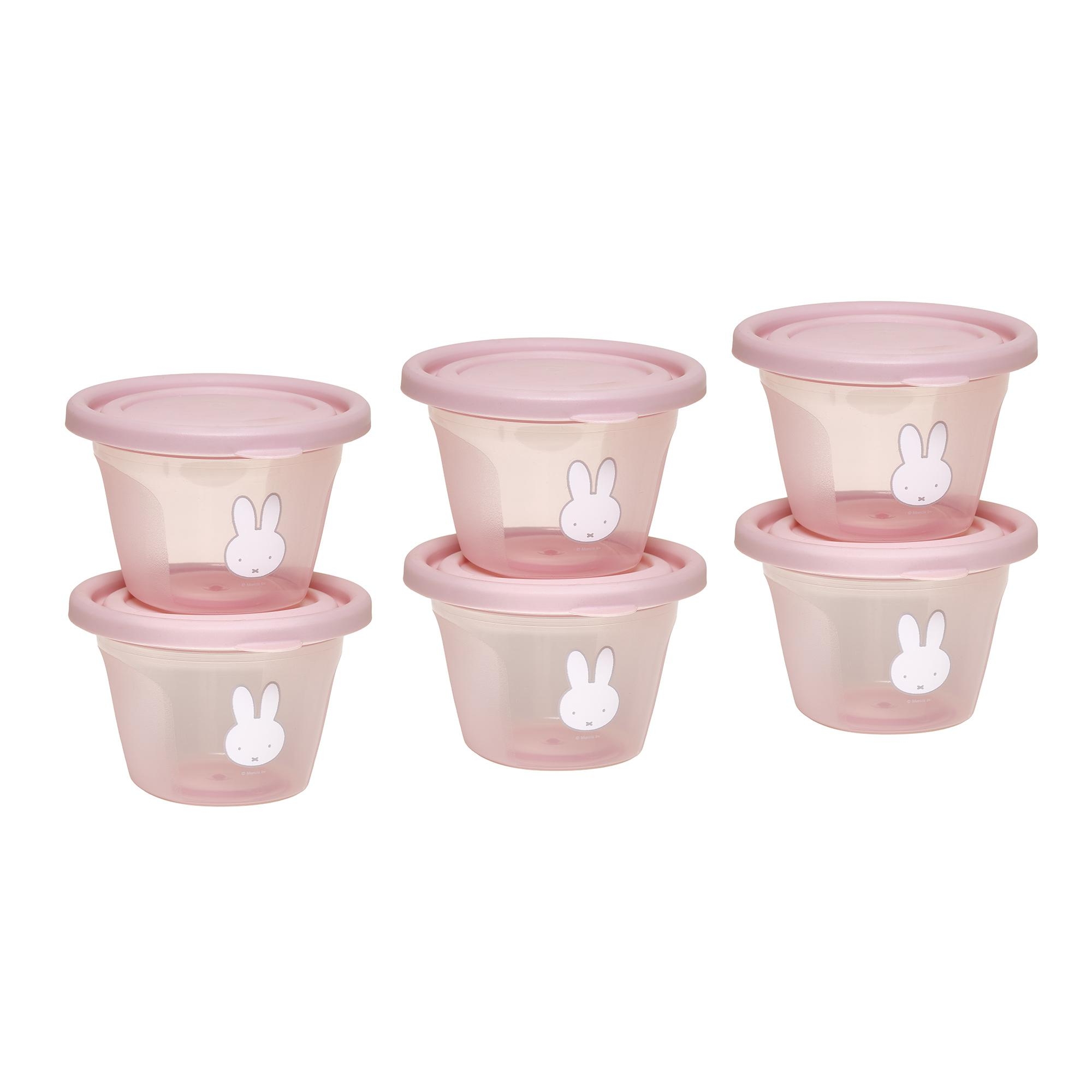 Σετ 6 Φαγητοδοχείων 120ml Miffy Pink KOKO