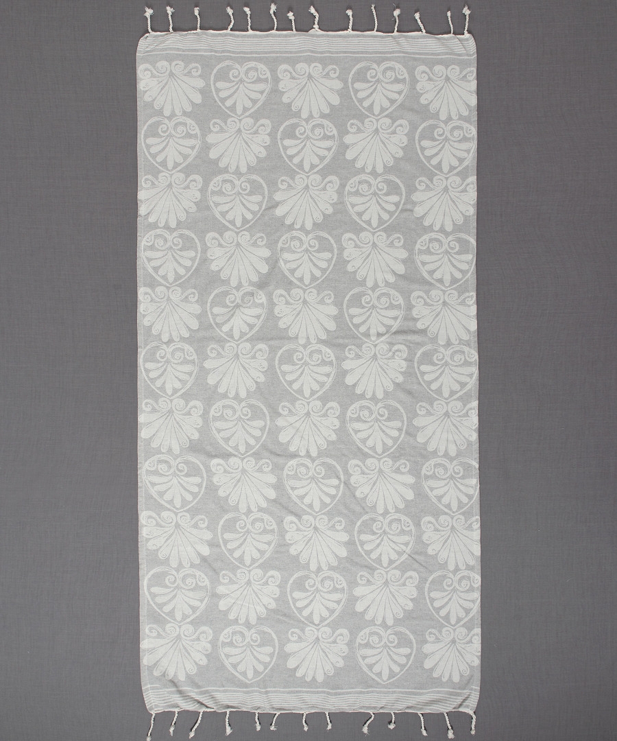 Pestemal sf07 (90cm x 180cm) ανοιχτό γκρί