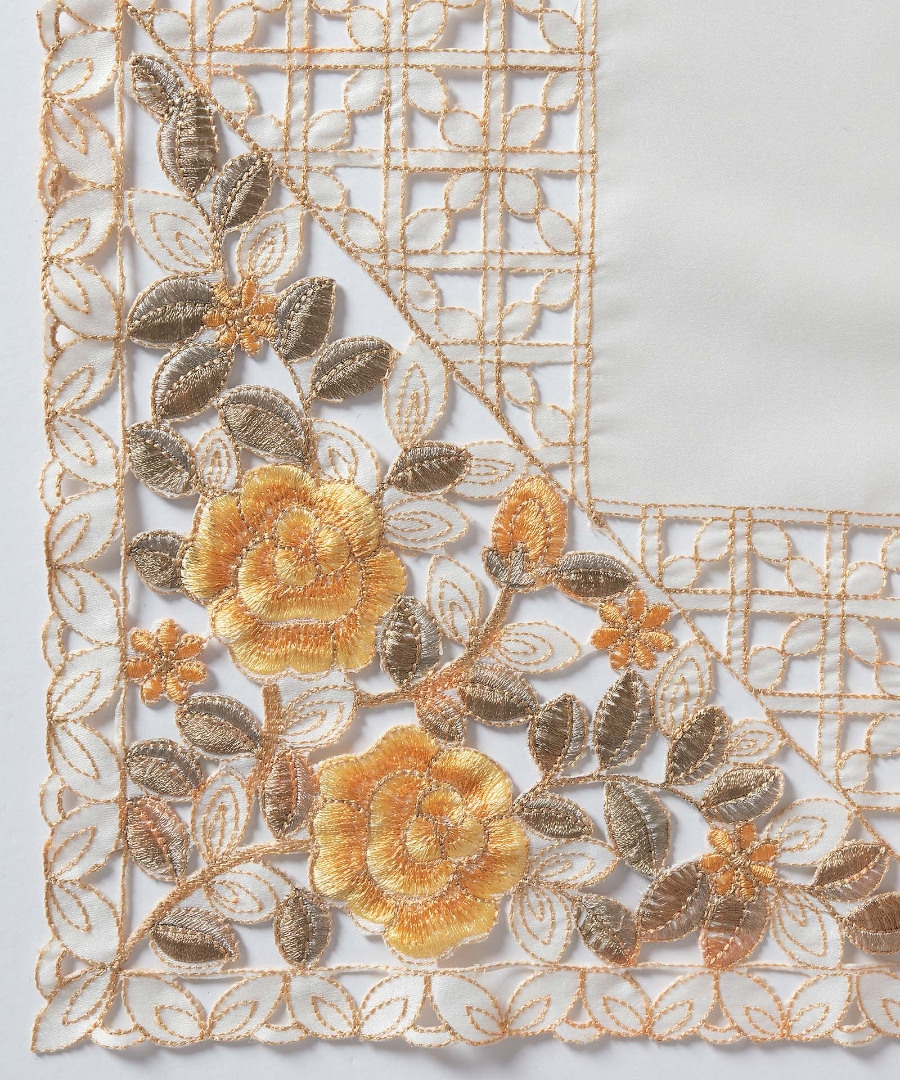 Σατέν κοφτή τραβέρσα (50cm x 150cm) 081 κίτρινο