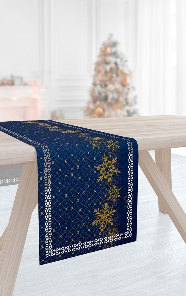 Χριστουγεννιάτικη Τραβέρσα 2031 Blue Laser Cut 