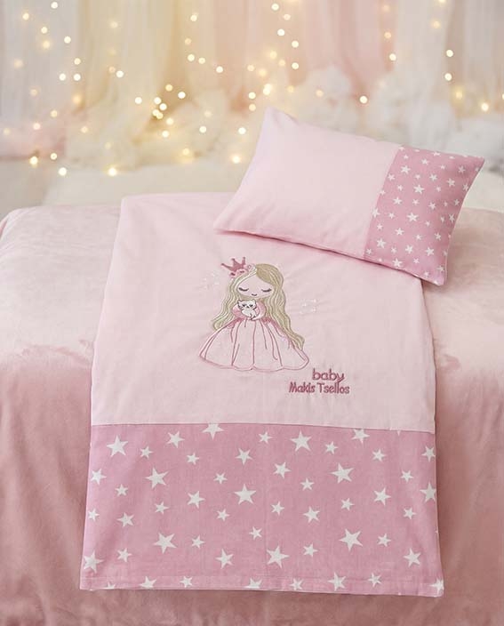 KATE ΣΕΤ ΣΕΝΤ. BEBE  XΛ. 2*120x170cm 30x40cm  100% COTTON