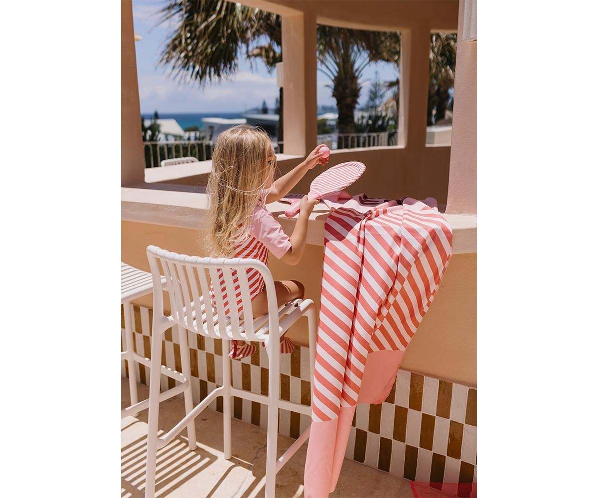 Πετσέτα Θαλάσσης 160x90cm Stripes Bloom&Blush - Monnëka