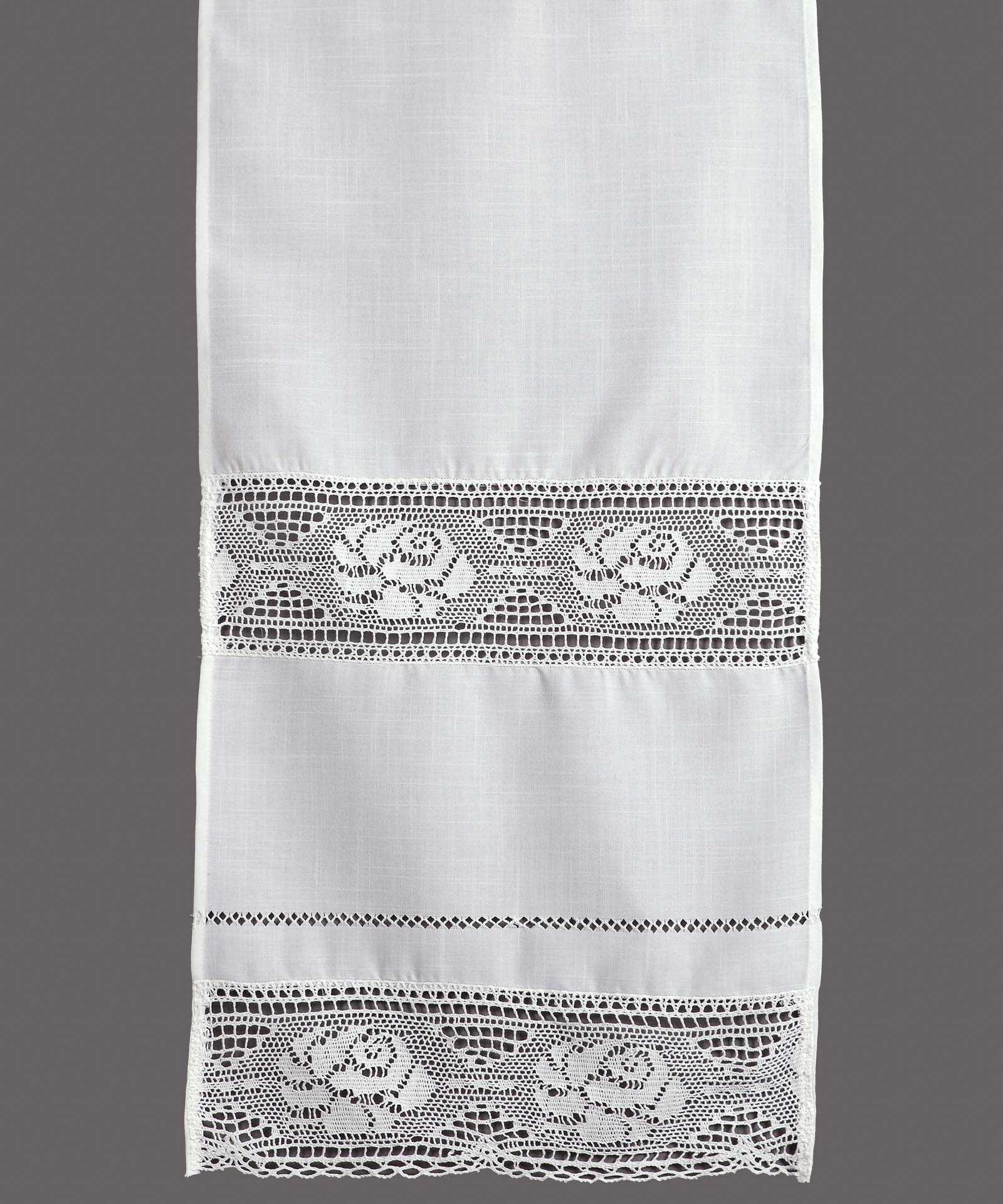 κουρτίνα 343 (200cm x 270cm) λευκό με τούνελ