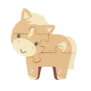 Μικρό Παζλ Αλογάκι Farmyard Orange Tree Toys