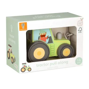 Τρακτέρ Pull Along Farmyard Orange Tree Toys (FSC®)