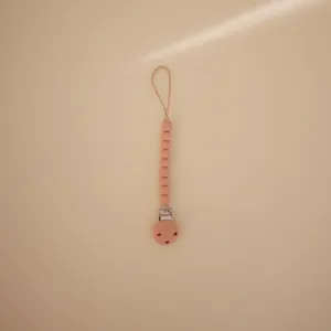 Κλιπ για Πιπίπλες Σιλικόνης Hera Powder Pink - Mushie