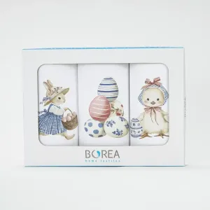 Ποτηρόπανα Κουζίνας BunnyBloom Σετ 3ΤΜΧ
