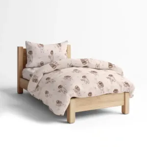 Σεντόνια Σετ Goodnight Moνό Ροζέ