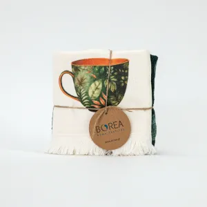 Ποτηρόπανα Κουζίνας Green Tea Σετ 2ΤΜΧ