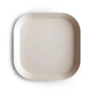 Σετ 2 Τετράγωνα Πιάτα PP Ivory - Mushie