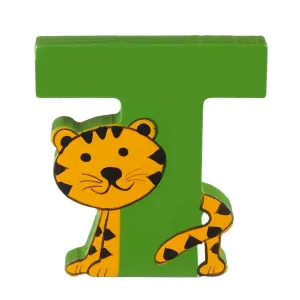 Ξύλινο Γράμμα T Alphabet Letters Orange Tree Toys