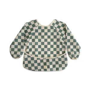 Σαλιάρα με Μανίκια Olive Check - Mushie