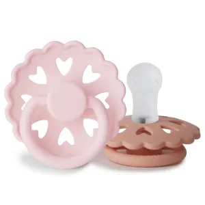 Σετ 2 Πιπίλες Σιλικόνης FRIGG Fairytale White Lilac/Pretty in Peach 0-6 Μηνών