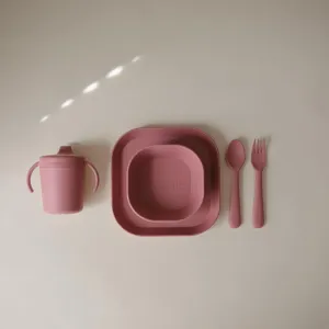 Σετ 2 Τετράγωνα Μπωλ PP Dusty Rose - Mushie