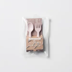 Miniware Des.12 Πιρούνι & Κουτάλι PLA Ροζ-13,5cm