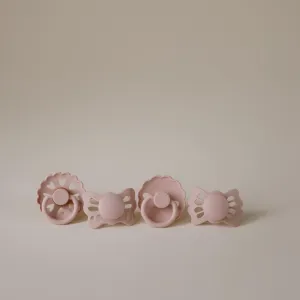 Σετ 4 Πιπίλες FRIGG - Floral Heart Blush 0-6 Μηνών