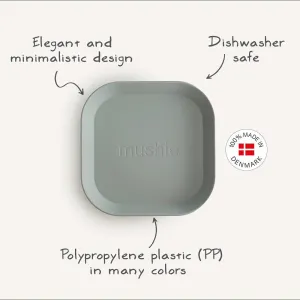 Σετ 2 Τετράγωνα Πιάτα PP Sage - Mushie